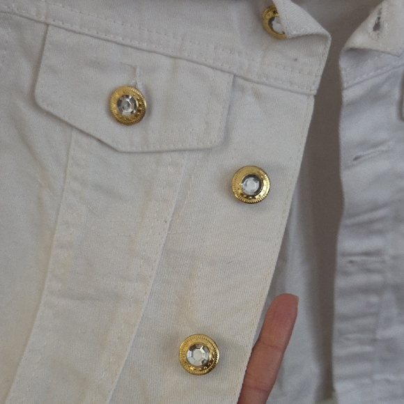 White Ruffled Kids Jacket - Picture 3 of 3